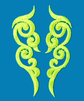 Noen színű páros csipke 16x5cm